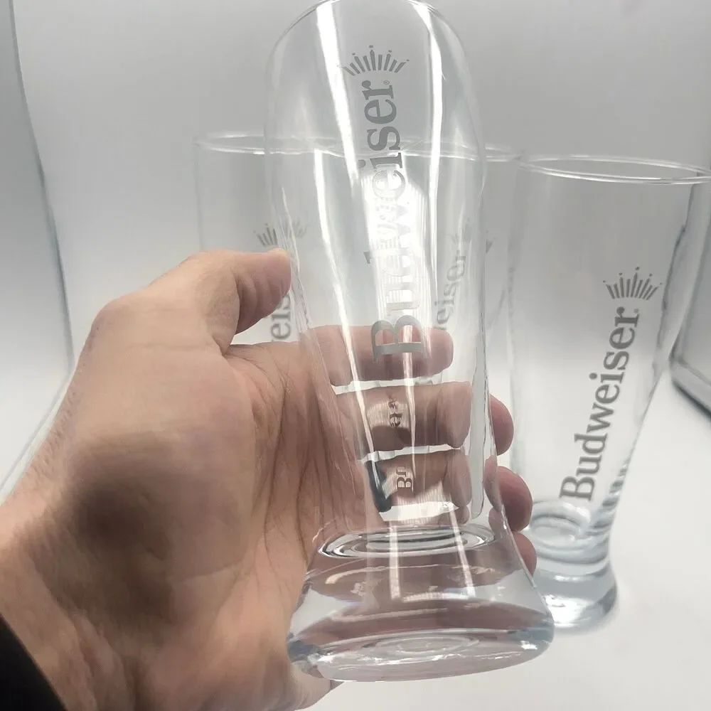 Budweiser 16.9 Pilsner Glass Set Of 4
